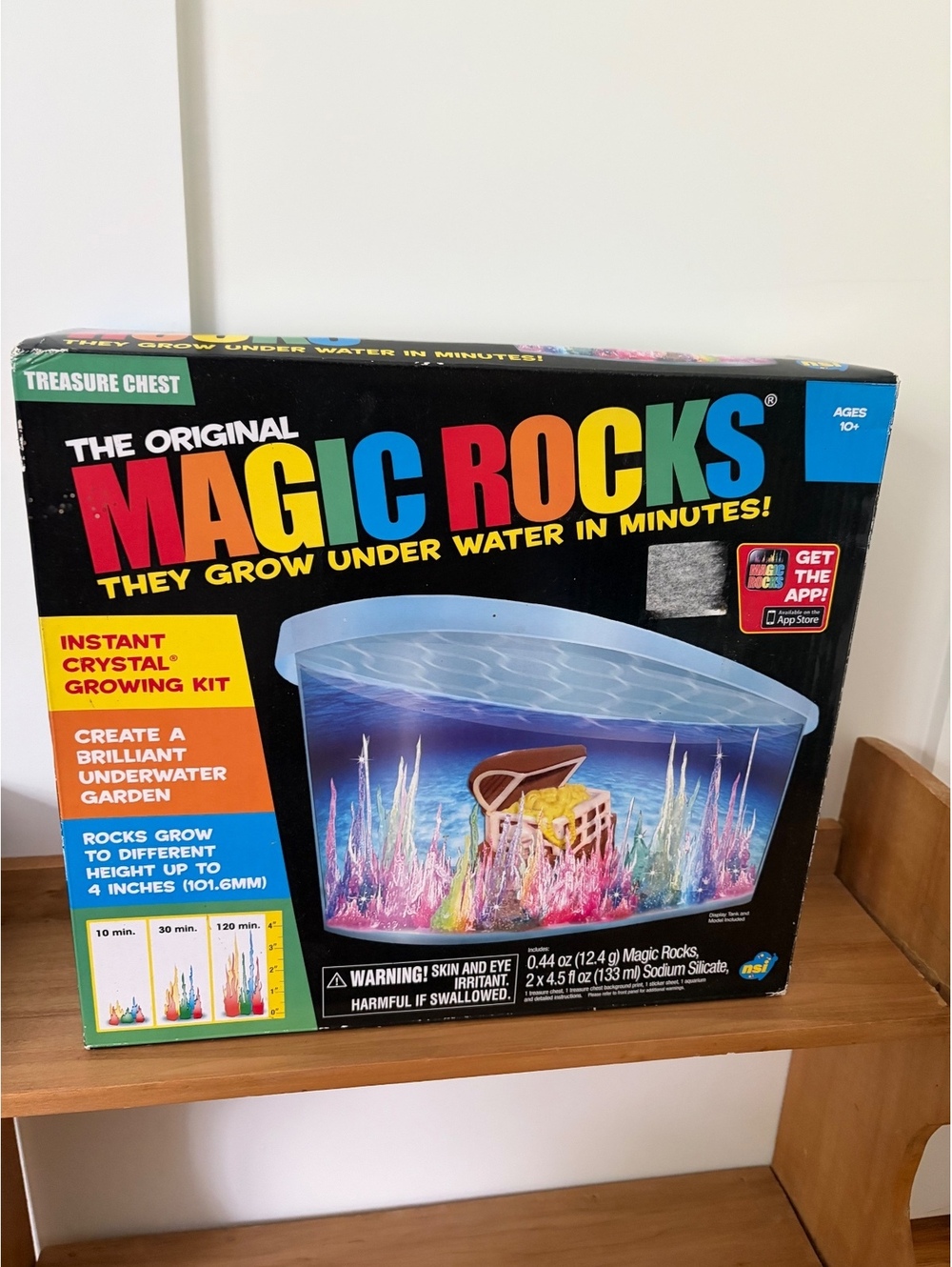 Original Magic Rocks Crystal Grow Kit Treasure Chest Complete 2010 NOS Vintage
